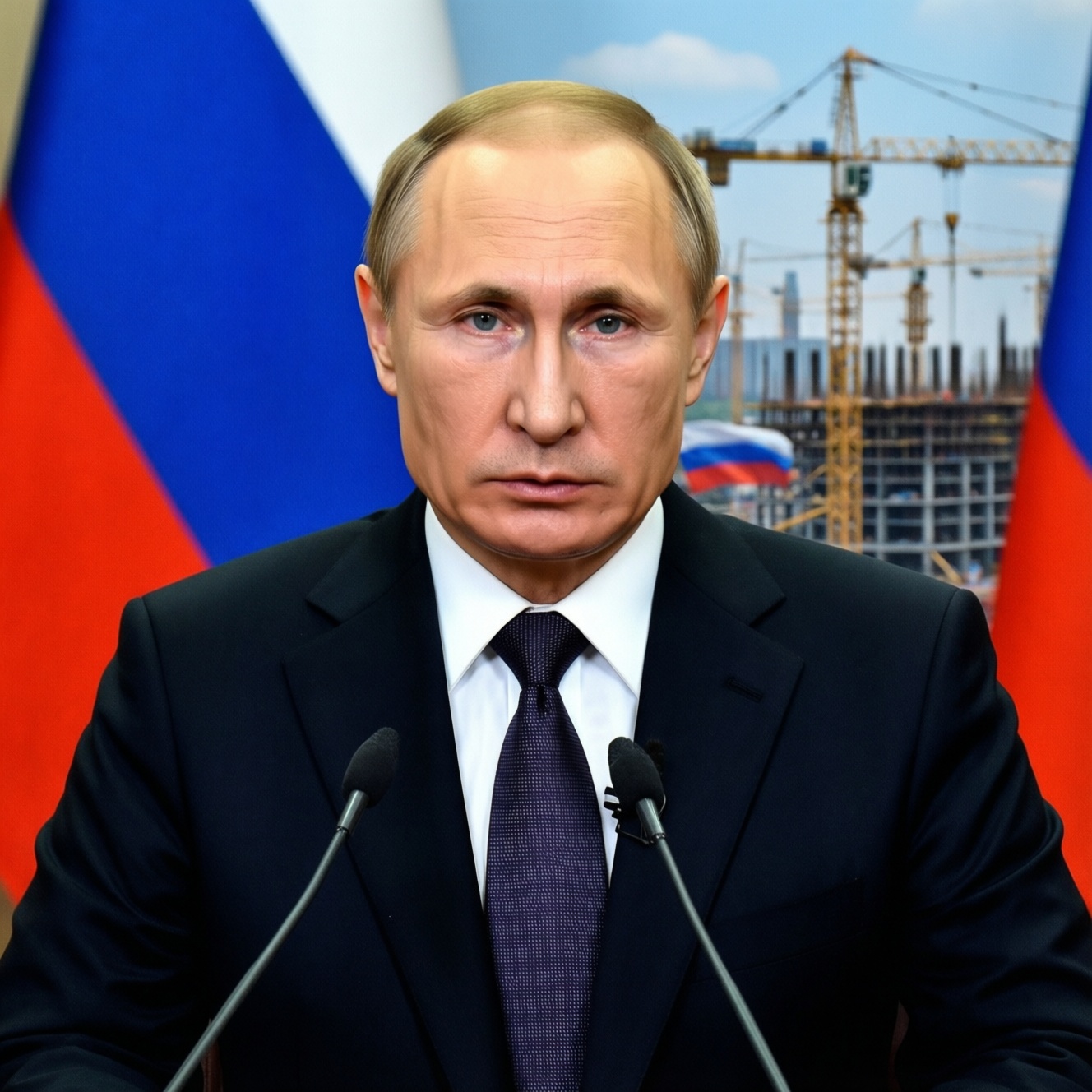 Владимир Путин поздравил строителей с профессиональным праздником и отметил их вклад в развитие России