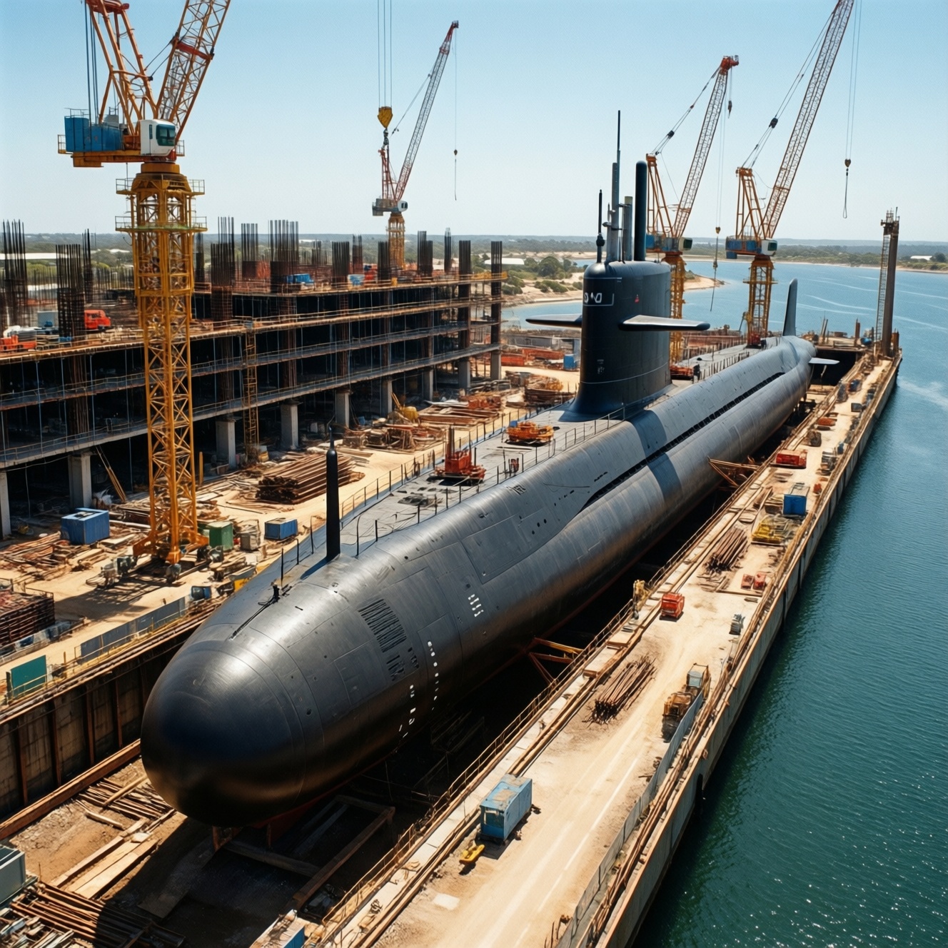 В Австралии началось строительство верфи osborne для атомных подлодок Ssn-aukus